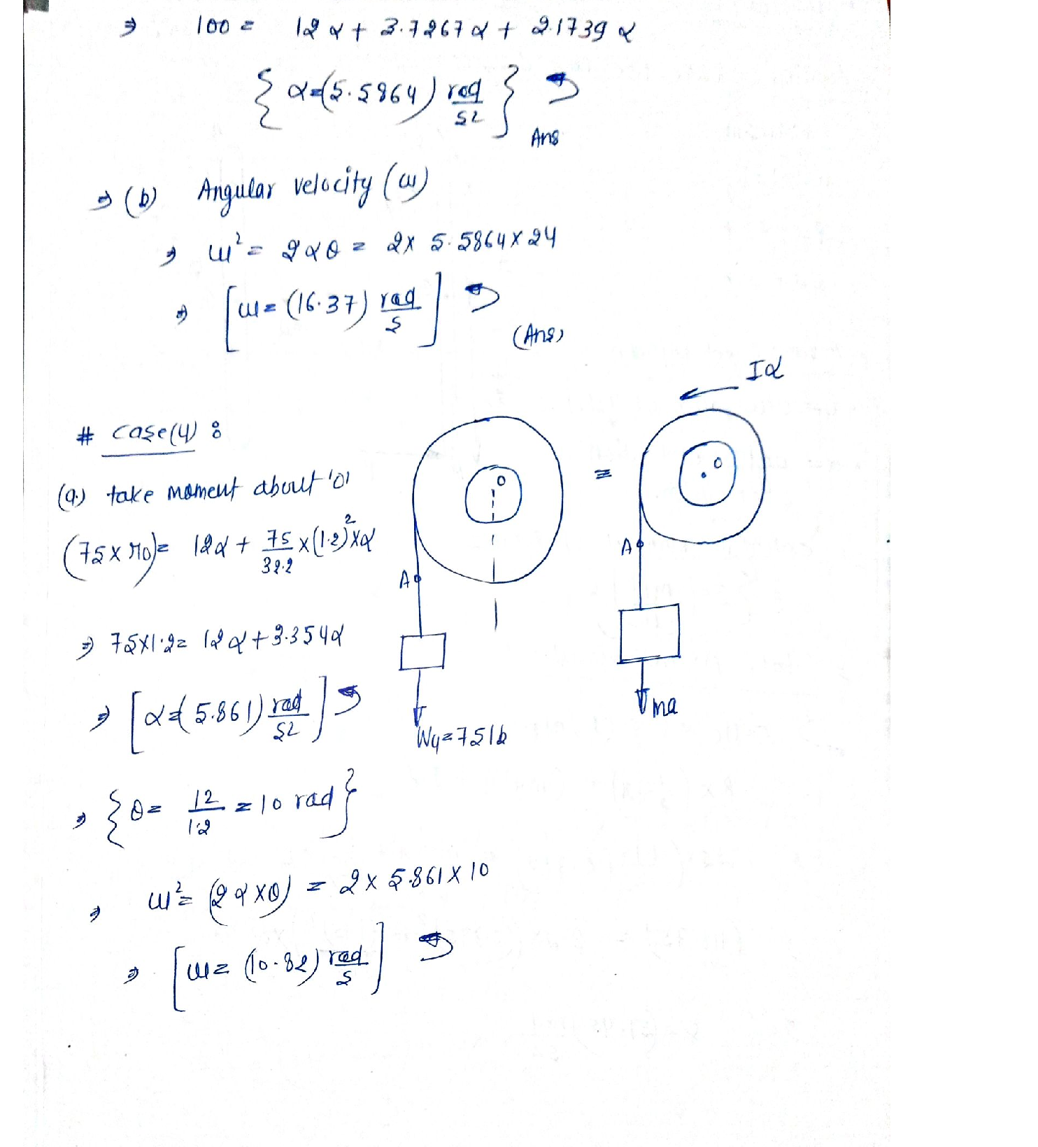 Solved Each of the double pulleys shown has a mass moment of inertia