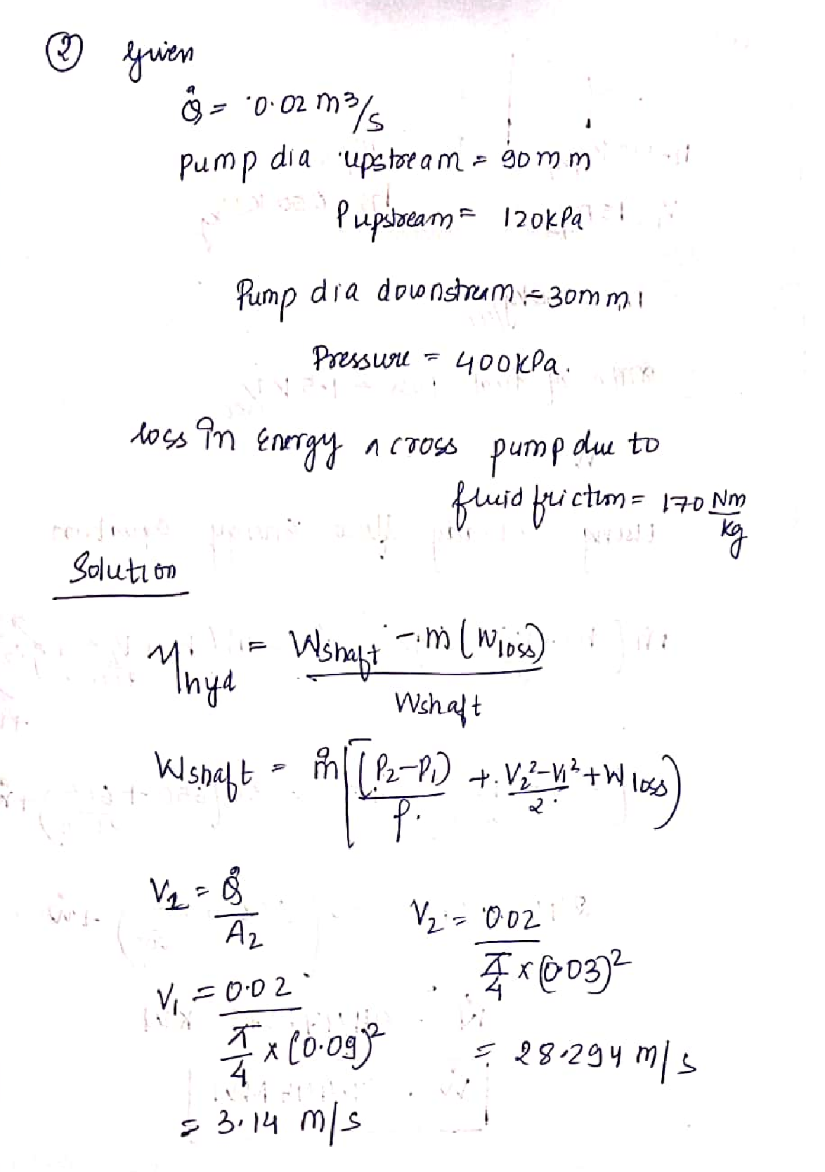 Solved: 2. Do Problem 5.118 from the textbook. [Statement: A pump moves ...